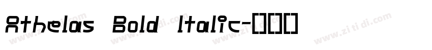 Athelas Bold ltalic字体转换
